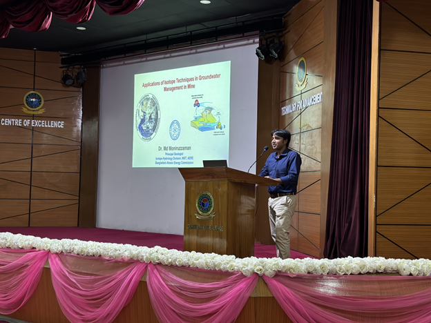 Guest Lecture on “Application of Isotope Technique in Groundwater Management in Mine”